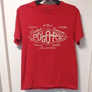 ❤️SALE! POLO RALPH LAUREN Red Graphic Short Sleeve Tee